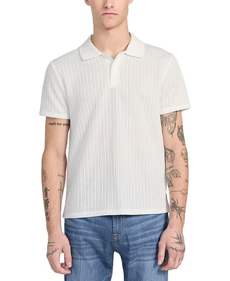 Guess Men's Dario Knit Textured Polo Shirt