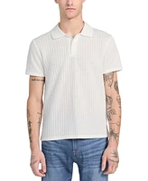 Guess Men's Dario Knit Textured Polo Shirt