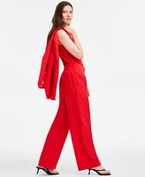Bar Iii Women's High-Rise Wide-Leg Pants, Exclusively at Macy's