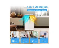 9500-btu Doe White Vented Wi-Fi enabled Portable Air Conditioner with Remote Cools 700-sq ft
