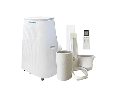 10800-btu Doe (120-Volt) White Vented Portable Air Conditioner Cools 320-sq ft