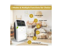4000-btu Doe (115-Volt) White Vented Portable Air Conditioner with Remote Cools 200-sq ft