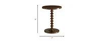 Round Solid Wood End Table – Sturdy and Stylish Furniture for Any Room