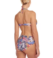 Lascana Women's Tropical Print Bandeau Bikini Swimsuit Top