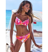 Lascana Women's Mix Print Classic Bikini Swimsuit Bottom