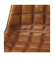Faux Leather Tufted Side Chair for Dining Room or Office Seating