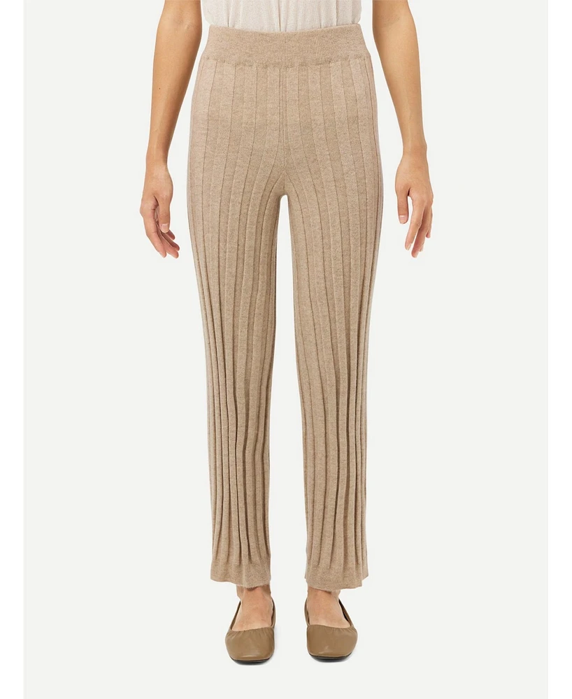 Gobi Cashmere Women's Textured Knit Pants