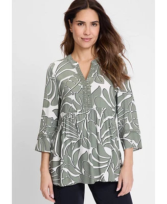 Olsen Women's Tunic Swing Blouse