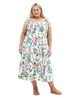 City Chic Plus Haven Print Midi Dress