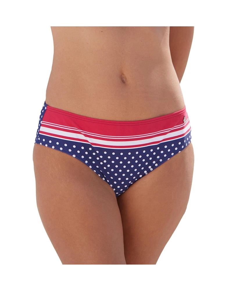 Lascana Women's Striped Polka Dot Classic Bikini Swimsuit Bottom