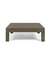 Modern V-Shaped Acacia Outdoor Sectional Sofa Set