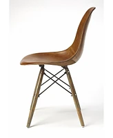 Stylish Faux Leather Upholstered Side Chair for Modern Spaces