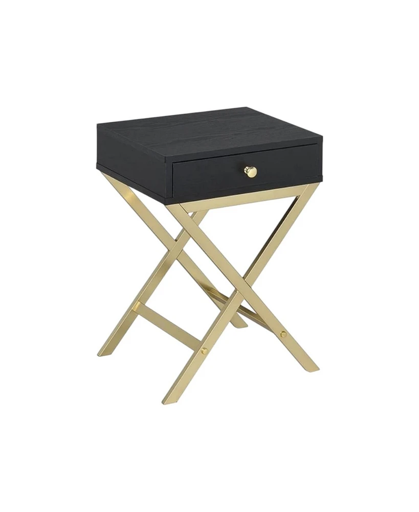 Solid Wood End Table with Drawer – Stylish and Functional Living Room Furniture