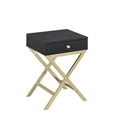 Solid Wood End Table with Drawer – Stylish and Functional Living Room Furniture