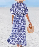 Cupshe Women's Vacay Vibes Ornate Cover-Up Kimono