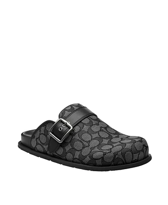 Coach Men's Signature Jacquard Slip On Clog