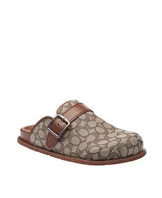 Coach Men's Signature Jacquard Slip On Clog