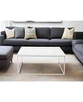 Metal Square Coffee Table for Modern Living Room Decor