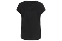 Olsen Women's Mixed Media Tunic T-Shirt