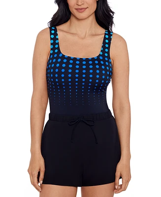 Shape Solver Sport by Mimi Flamingo Women's Scoop-Neck Runaround Swimsuit