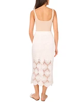 1.state Women's Crochet Midi Skirt