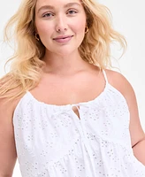 On 34th Trendy Plus Eyelet Camisole, Exclusively at Macy's