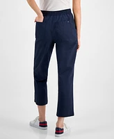 Tommy Hilfiger Women's Cotton Tie-Front Ankle Pants
