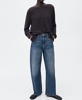Mango Women's High-Rise Balloon Jeans
