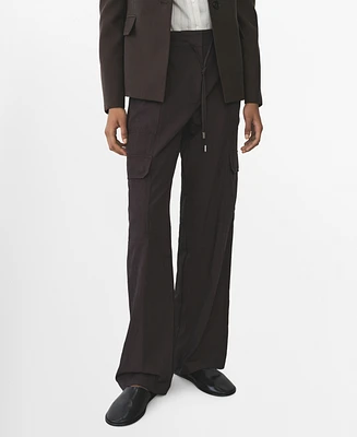 Mango Women's Soft Cargo Trousers