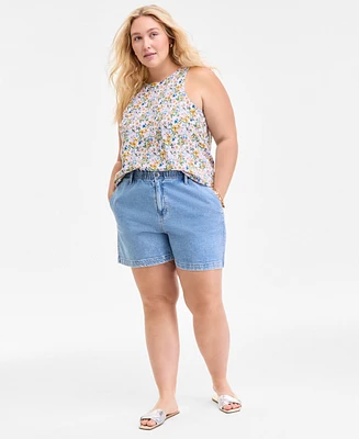On 34th Trendy Plus Denim Shorts, Exclusively at Macy's