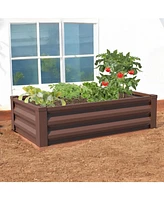 Powder Coated Metal Raised Garden Bed Planter
