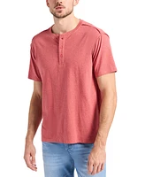 Men's Kitform Short Sleeve Speckled Jersey Henley