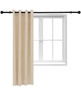 52 x 84 Inch Outdoor Room-Darkening Curtain Panel with Grommet Top - Includes Tieback - Beige