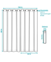 x -Inch Indoor/Outdoor Room-Darkening Curtain Panel with Grommet Top - Includes Tieback