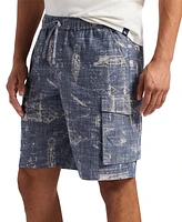 Men's Relaxed-Fit Halten Nautical Graphic Cargo Shorts