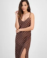 Guess Women's Cemona Printed Faux-Wrap Sleeveless Dress
