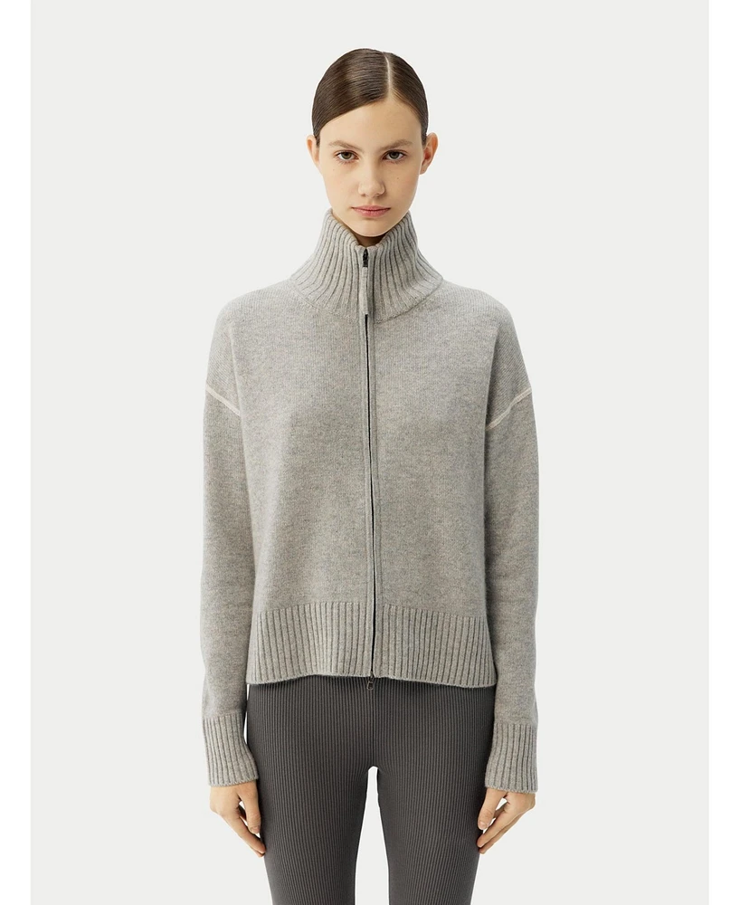 Gobi Cashmere Women's Cashmere Zip Cardigan