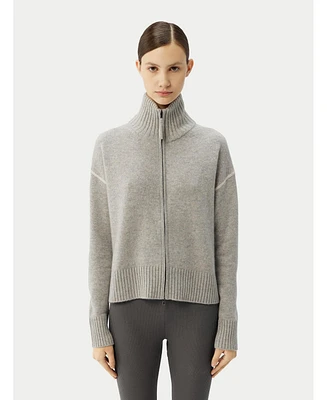 Gobi Cashmere Women's Cashmere Zip Cardigan