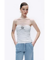Nocturne Women's Oyster Accessory Blouse