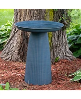 Gleeful Garden Metal Outdoor Bird Bath