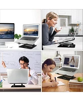 Urmust Adjustable Aluminum Laptop Stand for Desk, Computer / Notebook (11-17 inch), Compatible with MacBook Air Pro & All Ultrabooks