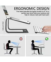 Urmust Aluminum Laptop Riser Stand for Desk | Detachable Computer Laptops (11-15.6"), Compatible with MacBook/Dell/Hp/Lenovo & More
