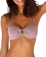 Lascana Women's Ruched Bandeau Bikini Swimsuit Top