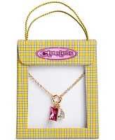 Clueless Gold-Tone Mixed Stone 16" Pendant Necklace