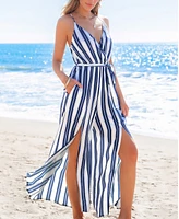 Cupshe Women's Sharp Lines Striped Jumpsuit