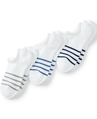 Lands' End Men's No Show Socks 3 Pack