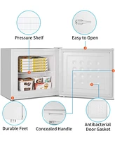 Zafro Mini Freezer, 1.2 Cu.ft Small Upright Freezer with Handle, Removable Shelves, 7 Adjustable Thermostat, Low Noise for Bedroom/Apartment/Office