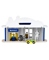 Theo Klein Michelin Car Service Station Kids Toy with 2 Cars for Ages 3 and Up