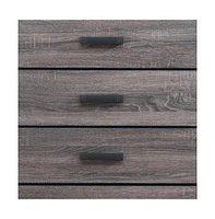 Solid Wood Five-Drawer Chest for Bedroom Storage and Organization