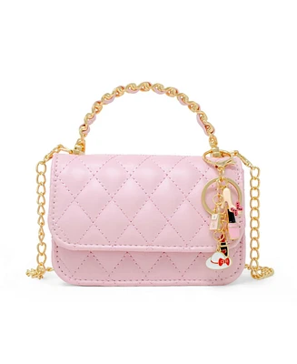 Tiny Treats + Zomi Gems Girls Classic Link Chain Top Handle Handbag, Hot Pink